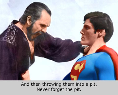 superman fighting general zod